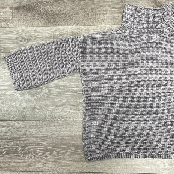 Liz Claiborne Chenille Cowl Neck Sweater Gray M - Picture 13 of 15
